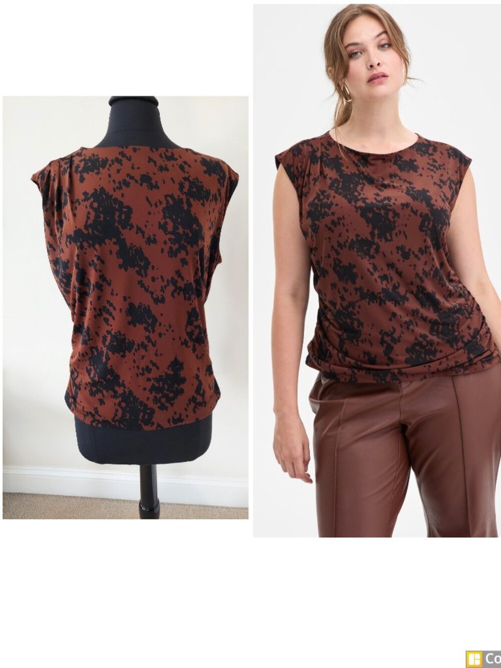 I.N.C. International Concepts Boat Neck Top sleeveless top SZ 1X